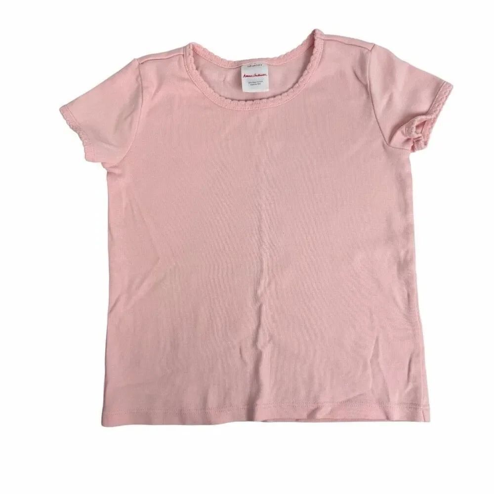 Hanna Andersson Pink Size 5 Cotton Short Sleeve Tshirt